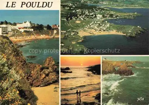 AK / Ansichtskarte Le_Pouldu_Quimper_29_Finistere Les plages des Grands Sables et de Belleangenet Rochers du Kerrou vue aerienne 