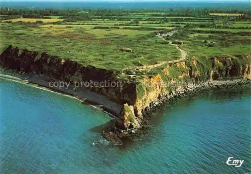 AK / Ansichtskarte Cricqueville en Bessin Pointe du Hoc vue aerienne Cricqueville en Bessin