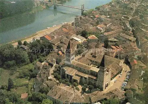 AK / Ansichtskarte Tournus_MACON_71_Saone et Loire Abbaye Saint Philibert vue aerienne 