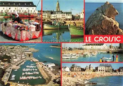 AK / Ansichtskarte Croisic_Le__44_Loire Atlantique Port Rocher de l Ours Plage de Port Lin 