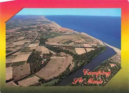 AK / Ansichtskarte Sainte Marie la Mer_66 Camping Caravaning Sainte Marie vue aerienne 