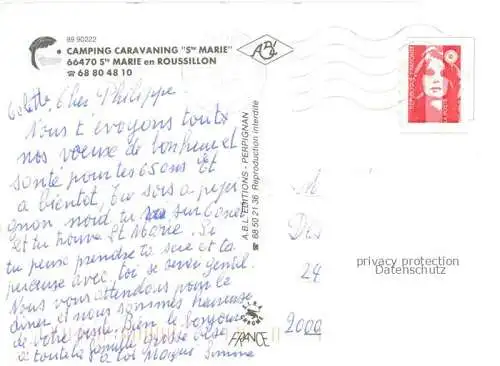 AK / Ansichtskarte Sainte Marie la Mer_66 Camping Caravaning Sainte Marie vue aerienne 