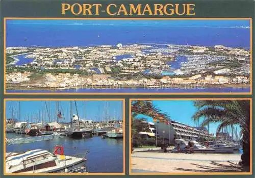 AK / Ansichtskarte Port Camargue_30_Gard Vue aerienne au port promenade 