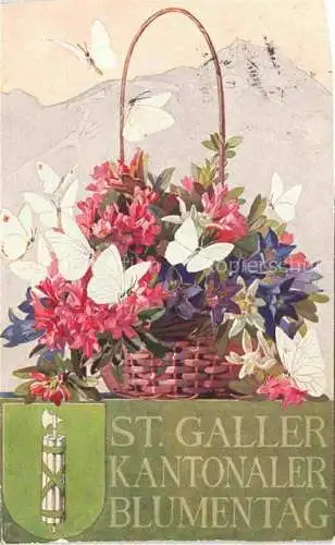 AK / Ansichtskarte St_Gallen_SANKT_GALLEN_SG Kantonaler Blumentag 
