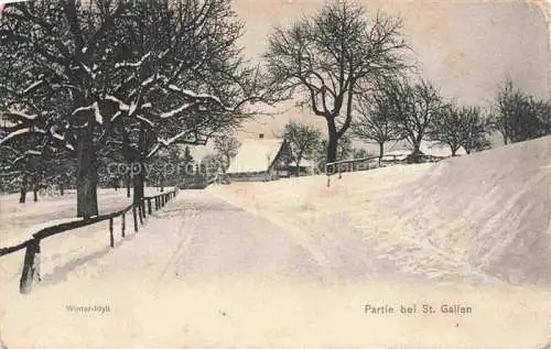 AK / Ansichtskarte St_Gallen_SANKT_GALLEN_SG Winter Idyll 