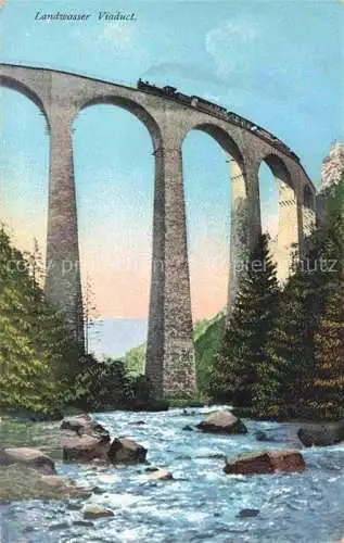 AK / Ansichtskarte Landwasser_Davos_GR Viaduct 