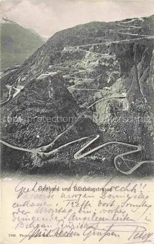 AK / Ansichtskarte Gotthard__Sankt_Berg_TI mit Baetzbergstrasse 