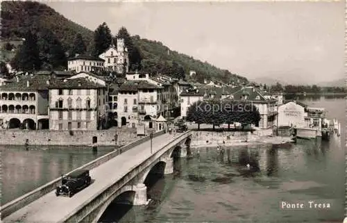 AK / Ansichtskarte Ponte Tresa_Lago_di_Lugano_TI Bruecke Panorama 