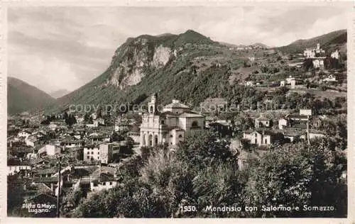 AK / Ansichtskarte Mendrisio_TI con Salorino e Somazzo 