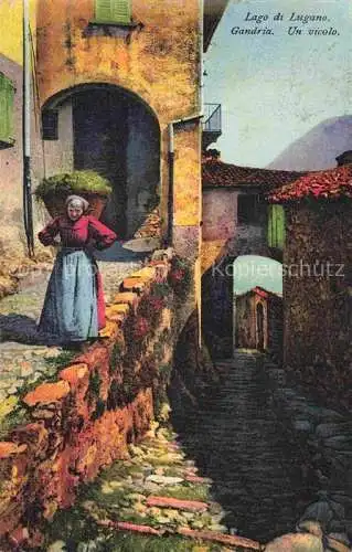 AK / Ansichtskarte Gandria_Lago_di_Lugano Un vicolo Gandria_Lago_di_Lugano