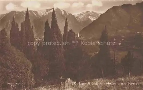AK / Ansichtskarte Sorengo_LUGANO_TI Lago di Lugano Motivo 