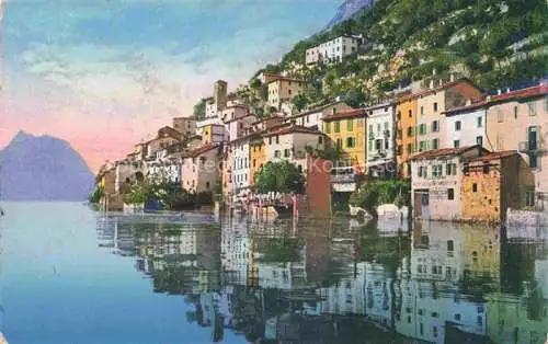 AK / Ansichtskarte Gandria_Lago_di_Lugano Panorama Gandria_Lago_di_Lugano