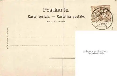 AK / Ansichtskarte Ragaz_Bad_SG Bad Pfaefers von der Rueckseite 