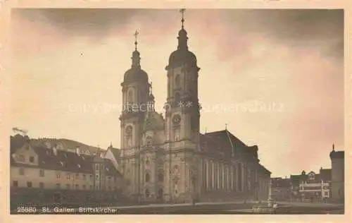 AK / Ansichtskarte St_Gallen_SANKT_GALLEN_SG Stiftskirche 