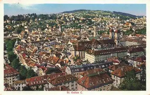 AK / Ansichtskarte St_Gallen_SANKT_GALLEN_SG Fliegeraufnahme mit Kloster Kirche 