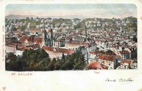 AK / Ansichtskarte St_Gallen_SANKT_GALLEN_SG Kloster Kirche Panorama 