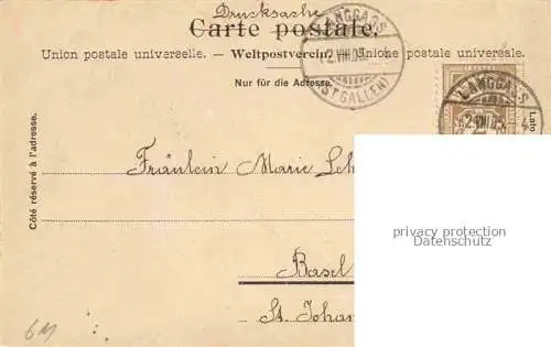 AK / Ansichtskarte St_Gallen_SANKT_GALLEN_SG Klosterkirche Inneres 