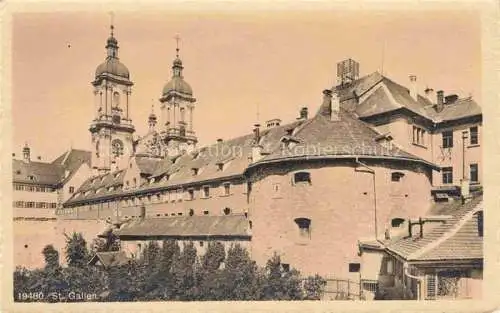 AK / Ansichtskarte St_Gallen_SANKT_GALLEN_SG Klostergebaeude Kirche 