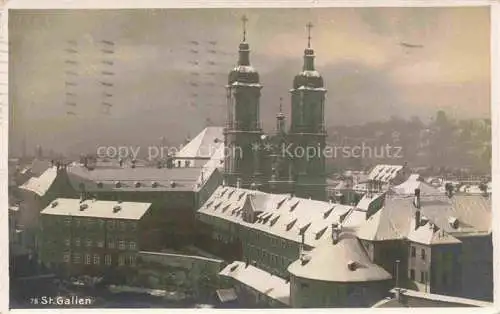 AK / Ansichtskarte St_Gallen_SANKT_GALLEN_SG Stiftskirche 
