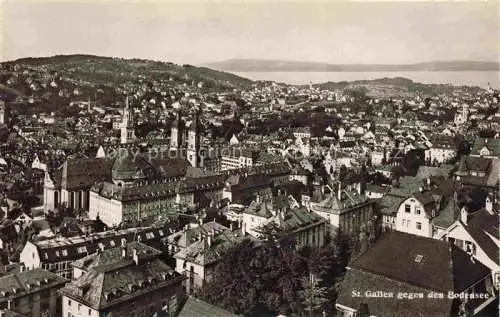AK / Ansichtskarte St_Gallen_SANKT_GALLEN_SG Panorama mit Bodenseeblick 