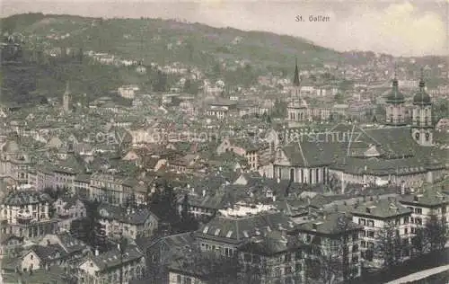 AK / Ansichtskarte St_Gallen_SANKT_GALLEN_SG Panorama Kathedrale 