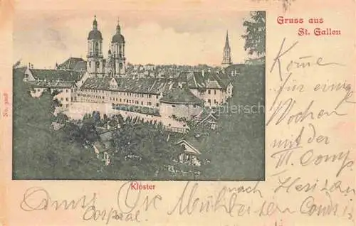 AK / Ansichtskarte St_Gallen_SANKT_GALLEN_SG Kloster 