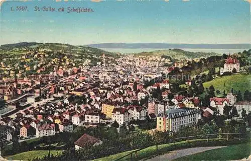 AK / Ansichtskarte St_Gallen_SANKT_GALLEN_SG mit Scheffelstein 