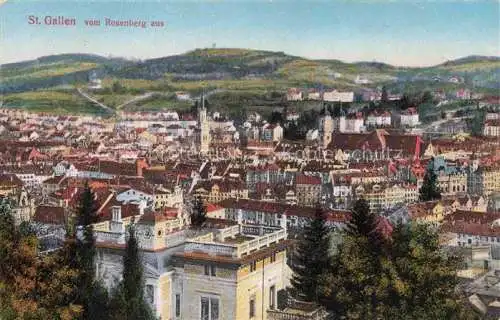 AK / Ansichtskarte St_Gallen_SANKT_GALLEN_SG Blick vom Rosenberg 