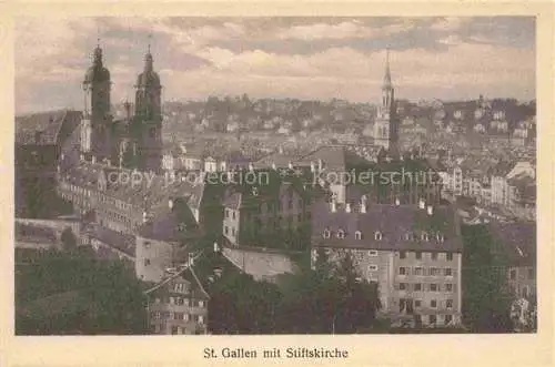 AK / Ansichtskarte St_Gallen_SANKT_GALLEN_SG mit Stiftskirche 