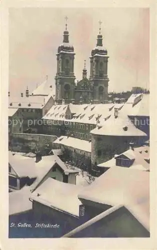 AK / Ansichtskarte St_Gallen_SANKT_GALLEN_SG Stiftskirche 