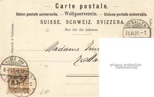 AK / Ansichtskarte St_Gallen_SANKT_GALLEN_SG Stiftskirche 