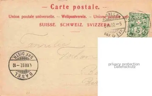 AK / Ansichtskarte St_Gallen_SANKT_GALLEN_SG Kathedrale 