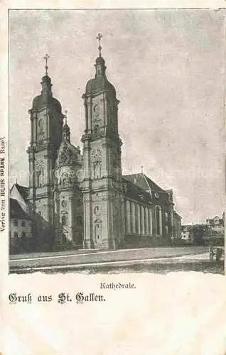 AK / Ansichtskarte St_Gallen_SANKT_GALLEN_SG Kathedrale 