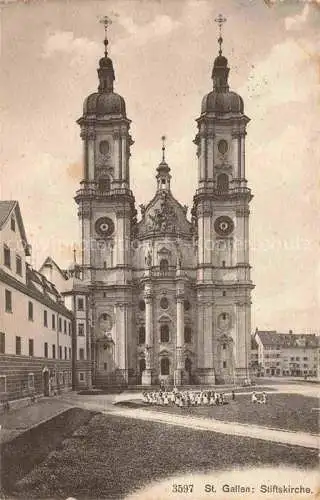 AK / Ansichtskarte St_Gallen_SANKT_GALLEN_SG Stiftskirche 