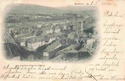AK / Ansichtskarte BELFORT_90 Vue generale prise du Chateau 