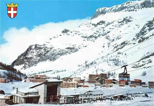 AK / Ansichtskarte Val_d_Isere_Albertville_73_Savoie Depart du telepherique de Solaise Les aretes du Franchet 