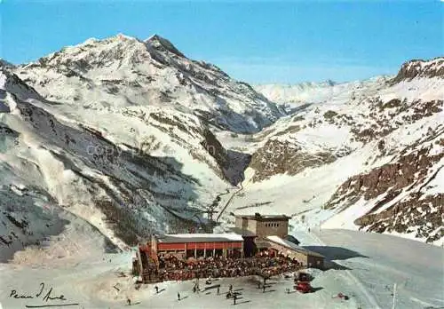 AK / Ansichtskarte Val_d_Isere_Albertville_73_Savoie Tete de Solaise Bar et Gare du Sommet 