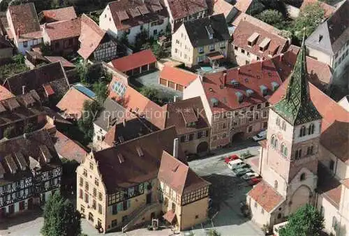 AK / Ansichtskarte Turckheim_Tuerkheim_Elsass_Colmar_68_Haut Rhin Vue aerienne Maire et Eglise 