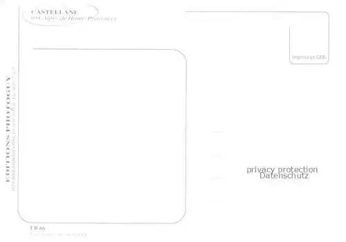 AK / Ansichtskarte Castellane_04_Alpes de Haute Provence Tour de l horloge Pont Napoleon Le Roc et Notre Dame du Roc Fontaine aux lions 