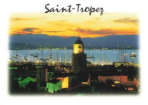 AK / Ansichtskarte Saint_Tropez_Var Vue generale by Night Saint_Tropez_Var