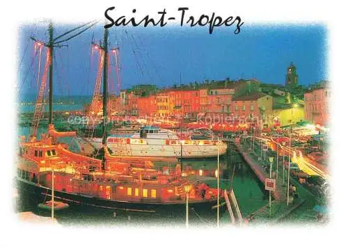 AK / Ansichtskarte Saint_Tropez_Var Lumiere et beaute de la nuit Saint_Tropez_Var