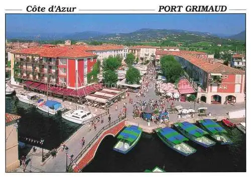 AK / Ansichtskarte PORT GRIMAUD_Draguignan_83_Var Vue aerienne 