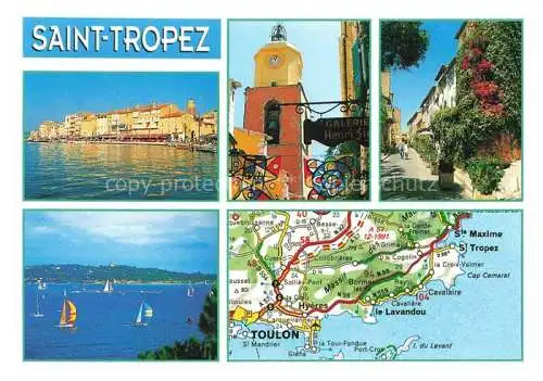 AK / Ansichtskarte Saint_Tropez_Var Vue partielle Saint_Tropez_Var