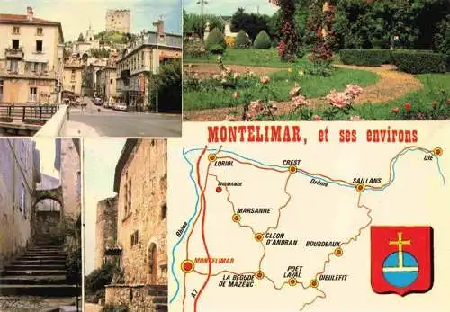 AK / Ansichtskarte Montelimar_Nyons_26_Drome En haut Crest et Montelimar En bas Dieulefit et Poet Laval 