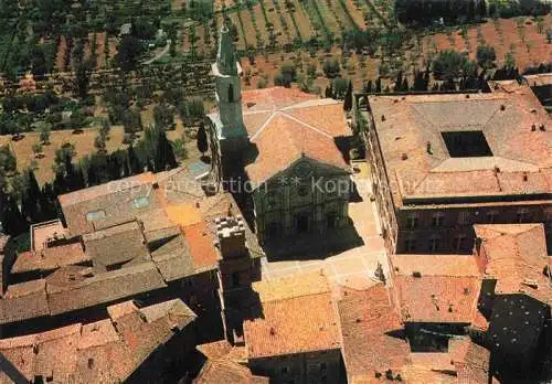 AK / Ansichtskarte Pienza Siena Toscana IT Vue aerienne de la Place Pie II 