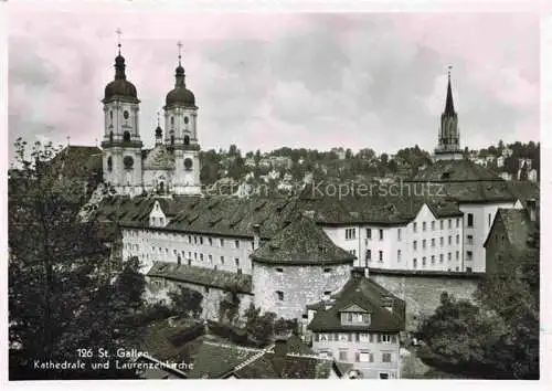AK / Ansichtskarte St_Gallen_SANKT_GALLEN_SG Kathedrale und Laurenzenkirche 