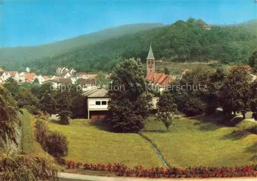 AK / Ansichtskarte Lindenberg Pfalz Teilansicht mit Cyriakus Kapelle