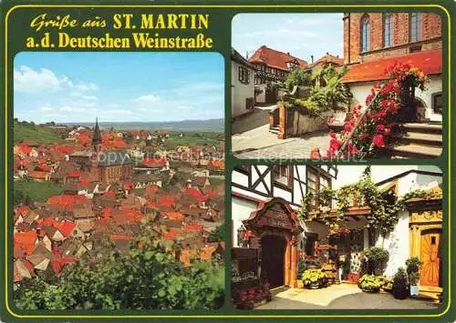AK / Ansichtskarte St Martin Weinstrasse Pfalz Panorama Ortsmotive