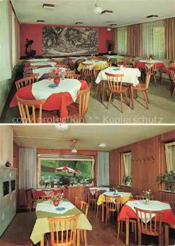 AK / Ansichtskarte Hornesselwiese Gasthaus Pension Zum stillen Tal Gastraeume