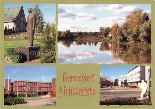 AK / Ansichtskarte Tampere Suomi Statue Presidentti Risto Rytin Loimijoki Kaupungintalo Keskusta